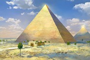 De Piramide van Gizeh in Egypte